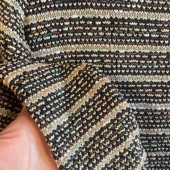 70s VTG Jerell of Texas Knit Mod Midi Tunic Dress w Side Slit - Picture 3 of 6